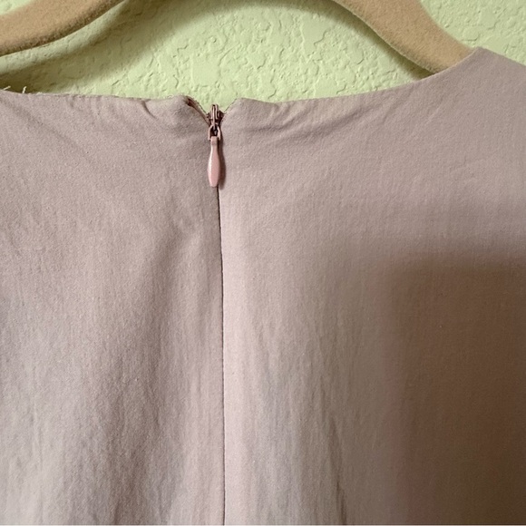 Nasty Gal Mini Dress Pink Ruffled Hem and sleeve size 8 - Picture 9 of 14